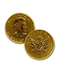 1 oz Canadian Gold Maple Leafs